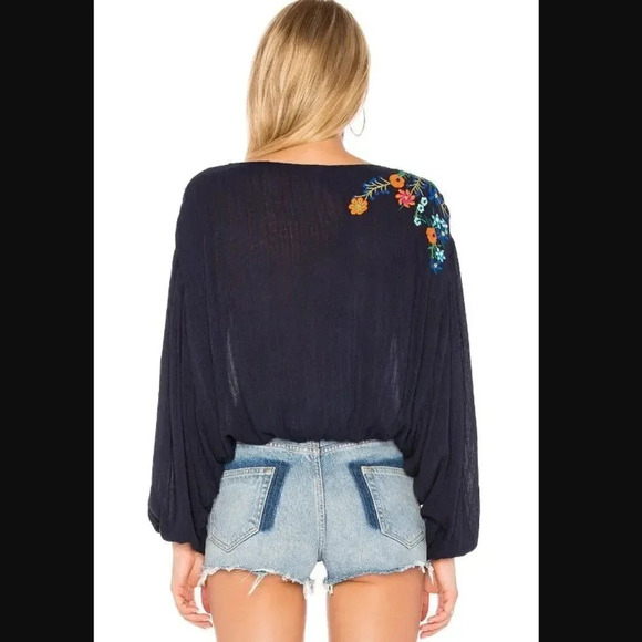 Free People Up And Away Embroidered Top - Picture 3 of 8
